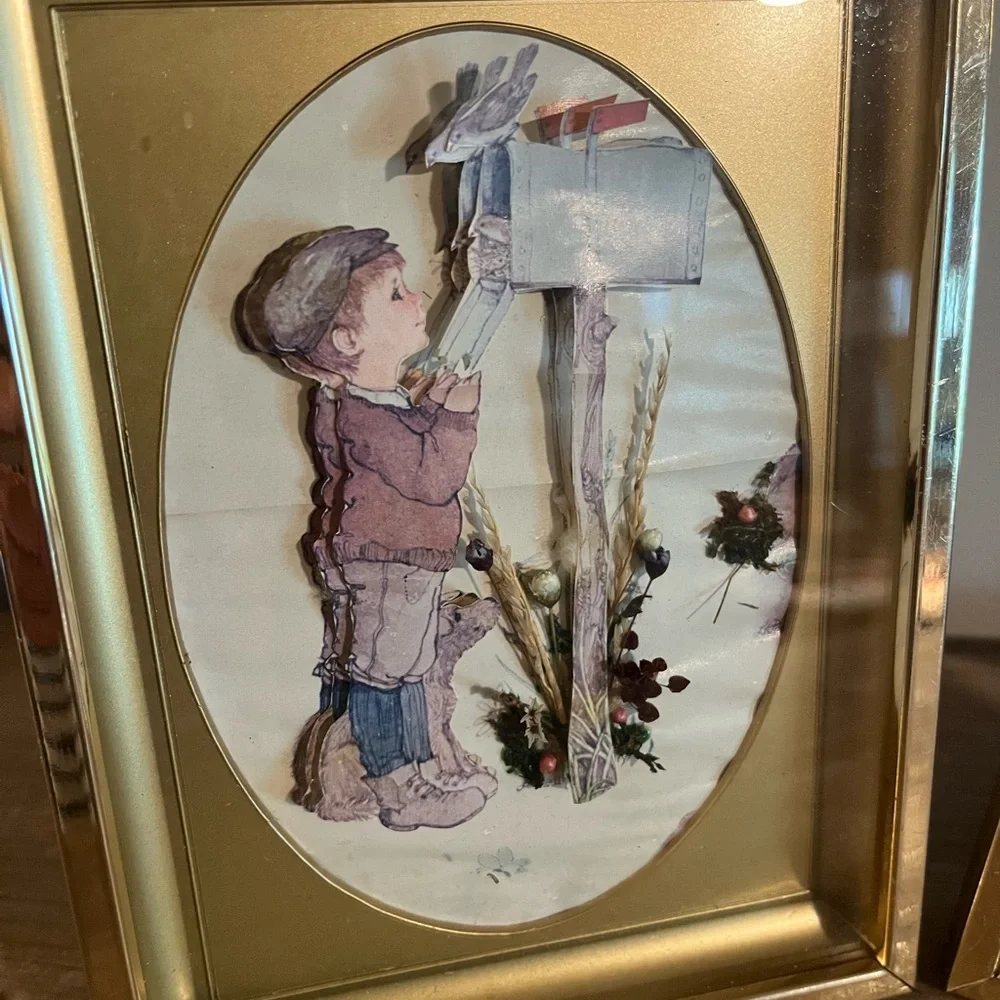 Vintage‎ Elegant Gold Picture Frame Set